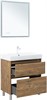 AQUANET Тумба с раковиной Nova Lite 2.0 75 напольная цв. дуб рустикальный AQUANET-348196