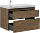 AQUANET Тумба с раковиной Nova Lite 2.0 90 L 2 ящ. цв. дуб рустикальный AQUANET-365923
