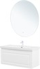 AQUANET Тумба с раковиной Агата 110 1 ящ. цв. белый сатин AQUANET-365940