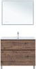 AQUANET Тумба с раковиной Алвита new 100 (Flat) напольная 2 ящ. цв.дуб веллингтон табак AQUANET-345672