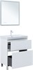 AQUANET Тумба с раковиной Алвита new 70 (Flat) напольная 2 ящ. цв. белый матовый AQUANET-345677