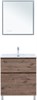 AQUANET Тумба с раковиной Алвита new 70 (Flat) напольная 2 ящ. цв.дуб веллингтон табак AQUANET-345678