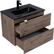 AQUANET Тумба с раковиной Алвита new 70 2 ящ. цв.дуб веллингтон табак AQUANET-335686