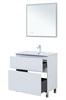 AQUANET Тумба с раковиной Алвита new 80 (Flat) напольная 2 ящ. цв. белый матовый AQUANET-345679
