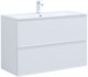 AQUANET Тумба с раковиной Арт 100 цв.белый матовый AQUANET-323564