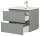 AQUANET Тумба с раковиной Вега 2.0 60 2 ящ. цв.мисти грин (раковина Flat) AQUANET-344771
