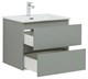 AQUANET Тумба с раковиной Вега 2.0 60 2 ящ. цв.мисти грин (раковина Flat) AQUANET-344771