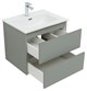 AQUANET Тумба с раковиной Вега 2.0 60 2 ящ. цв.мисти грин (раковина Flat) AQUANET-344771