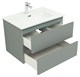 AQUANET Тумба с раковиной Вега 2.0 70 2 ящ. цв.мисти грин (раковина Flat) AQUANET-344770