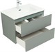 AQUANET Тумба с раковиной Вега 2.0 70 2 ящ. цв.мисти грин (раковина Ирис) AQUANET-344750