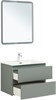 AQUANET Тумба с раковиной Вега 2.0 70 2 ящ. цв.мисти грин (раковина Ирис) AQUANET-344750