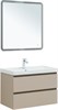 AQUANET Тумба с раковиной Вега 2.0 80 2 ящ. цв.бежевый (раковина Ирис) AQUANET-344754