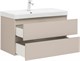 AQUANET Тумба с раковиной Вега 2.0 90 2 ящ. цв.бежевый (раковина Ирис) AQUANET-344753