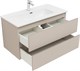 AQUANET Тумба с раковиной Вега 2.0 90 2 ящ. цв.бежевый (раковина Ирис) AQUANET-344753
