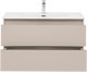 AQUANET Тумба с раковиной Вега 2.0 90 2 ящ. цв.бежевый (раковина Ирис) AQUANET-344753