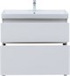 AQUANET Тумба с раковиной Вега 90 (Ирис) напольная 2 ящ. цв. белый глянец AQUANET-345378