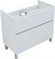 AQUANET Тумба с раковиной Вега 90 (Ирис) напольная 2 ящ. цв. белый глянец AQUANET-345378