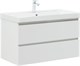AQUANET Тумба с раковиной Вега 90 2 ящ. цв.белый глянец AQUANET-327998
