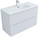 AQUANET Тумба с раковиной Джейн 100 цв.белый матовый (раковина Фортуна) AQUANET-332527