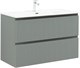 AQUANET Тумба с раковиной Джейн 100 цв.мисти грин (раковина Flat) AQUANET-332532