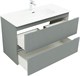 AQUANET Тумба с раковиной Джейн 100 цв.мисти грин (раковина Flat) AQUANET-332532