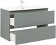AQUANET Тумба с раковиной Джейн 100 цв.мисти грин (раковина Flat) AQUANET-332532