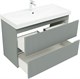 AQUANET Тумба с раковиной Джейн 100 цв.мисти грин (раковина Flat) AQUANET-332532