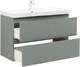 AQUANET Тумба с раковиной Джейн 100 цв.мисти грин (раковина Flat) AQUANET-332532