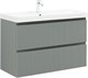 AQUANET Тумба с раковиной Джейн 100 цв.мисти грин (раковина Flat) AQUANET-332532