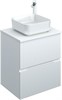 AQUANET Тумба с раковиной Джейн 60 цв.белый матовый (раковина Фортуна) AQUANET-332531