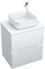 AQUANET Тумба с раковиной Джейн 60 цв.белый матовый (раковина Фортуна) AQUANET-332531