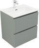 AQUANET Тумба с раковиной Джейн 60 цв.мисти грин (раковина Flat) AQUANET-332536