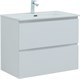 AQUANET Тумба с раковиной Джейн 80 цв.белый матовый (раковина Flat) AQUANET-332544