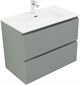 AQUANET Тумба с раковиной Джейн 80 цв.мисти грин (раковина Flat) AQUANET-332534