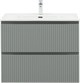 AQUANET Тумба с раковиной Джейн 80 цв.мисти грин (раковина Flat) AQUANET-332534