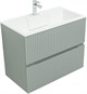 AQUANET Тумба с раковиной Джейн 80 цв.мисти грин (раковина Фортуна) AQUANET-332519