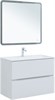 AQUANET Тумба с раковиной Джейн 90 цв.белый матовый (раковина Фортуна) AQUANET-332528