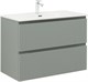 AQUANET Тумба с раковиной Джейн 90 цв.мисти грин (раковина Flat) AQUANET-332533