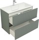 AQUANET Тумба с раковиной Джейн 90 цв.мисти грин (раковина Фортуна) AQUANET-332518