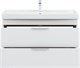 AQUANET Тумба с раковиной Ирис new 100 подвесная 2 ящ. цв. белый глянец AQUANET-342095