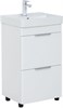AQUANET Тумба с раковиной Ирис new 50 (Ирис Т) напольная 2 ящ. цв.белый глянец AQUANET-367334