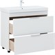 AQUANET Тумба с раковиной Ирис new 90 напольная 2 ящ. цв.белый глянец AQUANET-342094