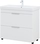 AQUANET Тумба с раковиной Ирис new 90 напольная 2 ящ. цв.белый глянец AQUANET-342094