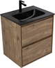 AQUANET Тумба с раковиной Милан (Flash) 60 цв. дуб рустикальный AQUANET-340328