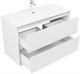 AQUANET Тумба с раковиной Милан 100 цв. белый глянец AQUANET-340155