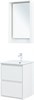 AQUANET Тумба с раковиной Милан 50 цв. белый глянец AQUANET-340151