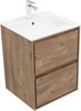 AQUANET Тумба с раковиной Милан 50 цв. дуб рустикальный AQUANET-340161