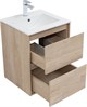 AQUANET Тумба с раковиной Милан 50 цв. дуб светлый AQUANET-340166