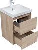 AQUANET Тумба с раковиной Милан 50 цв. дуб светлый AQUANET-340166