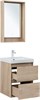 AQUANET Тумба с раковиной Милан 50 цв. дуб светлый AQUANET-340166